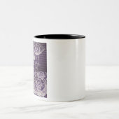 Abstraktes Auge Zweifarbige Tasse (Mittel)