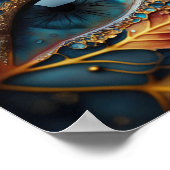 Abstraktes Augendesign Poster (Ecke)