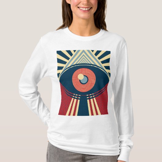 Abstraktes Augendesign T-Shirt (Vorderseite)