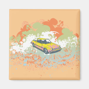Abstraktes Auto Magnet