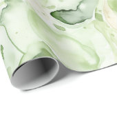 Abstraktes Avocado-Grün Geschenkpapier (Rolleneckpunkt)