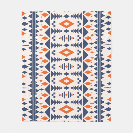 Abstraktes Aztec geometrisches, nahtloses Muster. Fleecedecke (Vorderseite)