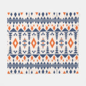 Abstraktes Aztec geometrisches, nahtloses Muster. Fleecedecke (Vorderseite (Horizontal))