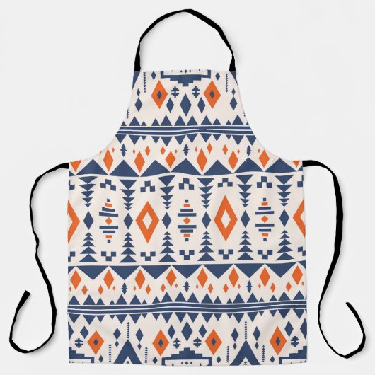 Abstraktes Aztec geometrisches, nahtloses Muster. Schürze (Vorderseite)