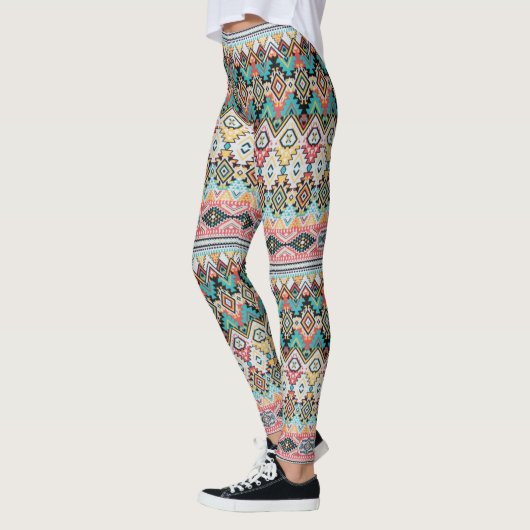 Abstraktes Aztec-Muster Leggings (Links)