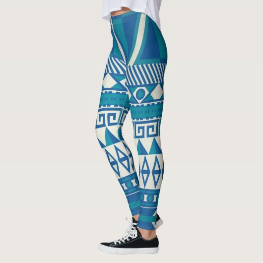 Abstraktes Aztec-Muster Leggings (Links)