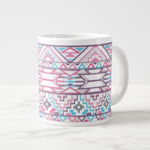 Abstraktes Azteken-Muster 3 Jumbo-Tasse