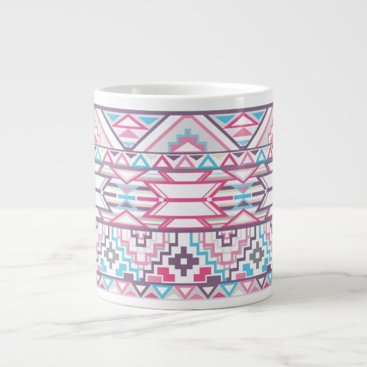 Abstraktes Azteken-Muster 3 Jumbo-Tasse (Vorderseite)