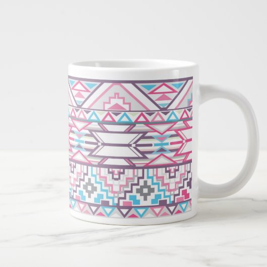 Abstraktes Azteken-Muster 3 Jumbo-Tasse (Rechts)