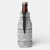 Abstraktes Aztekenmuster 2 Flaschenkühler (Flasche Rückseite)