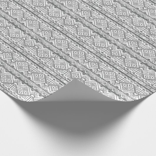 Abstraktes Aztekenmuster 2 Geschenkpapier (Ecke)