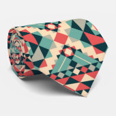 Abstraktes Aztekenmuster Krawatte (Gerollt)