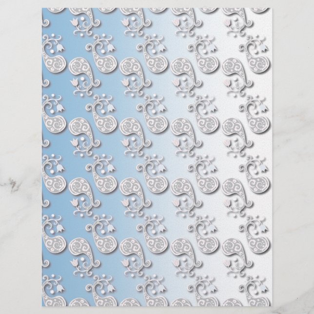 Abstraktes Baby blau und rosa Pastellfarben (Vorderseite)