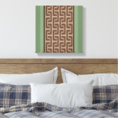 Abstraktes Bambusmuster Leinwanddruck (Insitu (Schlafzimmer))