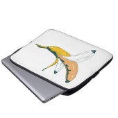 Abstraktes Bananendesign Pop Kunst Laptopschutzhülle (Vorne Knopf)