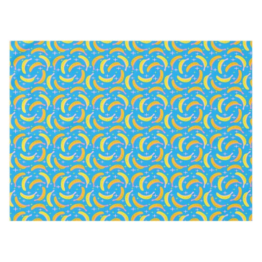 Abstraktes Bananenmuster Tischdecke (Vorderseite (Horizontal))