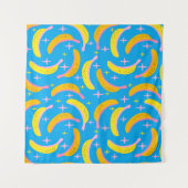 Abstraktes Bananenmuster Wandteppich (Vorderseite (Horizontal))
