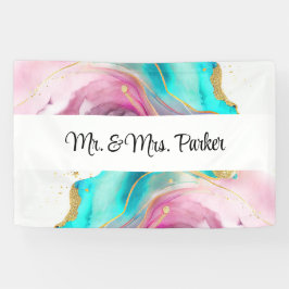 Abstraktes Banner aus Marmor