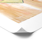 Abstraktes Barcelonisches Paar 16 x 20 Kunstdrucke Poster (Ecke)