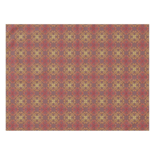 abstraktes barockes Artmuster Tischdecke (Vorderseite (Horizontal))