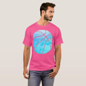 Abstraktes Basketballdesign - Motivierend Sport - T-Shirt (Vorne ganz)