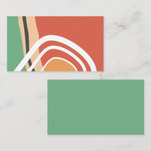 Abstraktes Bauhaus formt Retro-Kunstwerk Visitenkarte