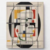 Abstraktes Bauhaus Geometrie Moderne Minimalistisc Fotoplatte (Vorderseite)