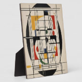 Abstraktes Bauhaus Geometrie Moderne Minimalistisc Fotoplatte (Seite)