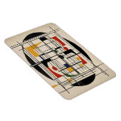 Abstraktes Bauhaus Geometrie Moderne Minimalistisc Magnet (Rechte Seite)