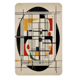 Abstraktes Bauhaus Geometrie Moderne Minimalistisc Magnet