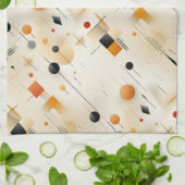 Abstraktes Bauhaus Geschirrtuch (Gefaltet)