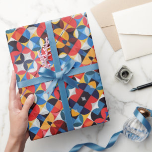 Abstraktes Bauhaus-Muster Kunst-Geschenkpapier Geschenkpapier