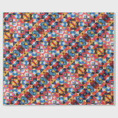 Abstraktes Bauhaus-Musterkunstpapier Geschenkpapier (Flach)