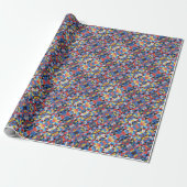 Abstraktes Bauhaus-Musterkunstpapier Geschenkpapier (Ungerollt)