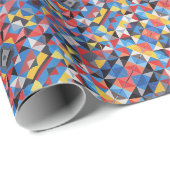 Abstraktes Bauhaus-Musterkunstpapier Geschenkpapier (Rolleneckpunkt)