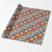 Abstraktes Bauhaus-Musterkunstpapier Geschenkpapier (Ungerollt)