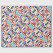 Abstraktes Bauhaus-Musterkunstpapier Geschenkpapier (Flach)