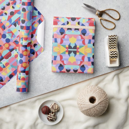 Abstraktes Bauhaus-Musterkunstpapier Geschenkpapier (Kunsthandwerk)