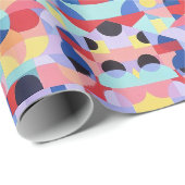 Abstraktes Bauhaus-Musterkunstpapier Geschenkpapier (Rolleneckpunkt)