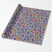 Abstraktes Bauhaus-Musterkunstpapier Geschenkpapier (Ungerollt)