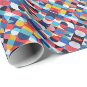 Abstraktes Bauhaus-Musterkunstpapier Geschenkpapier (Rolleneckpunkt)