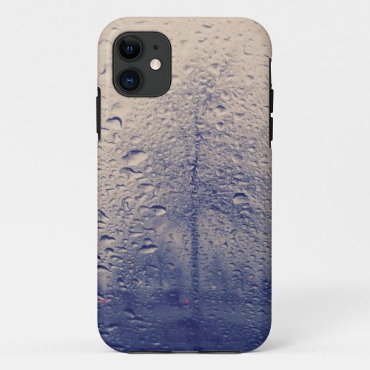 Abstraktes Baum-Foto vom regnerischen Fenster Case-Mate iPhone Hülle (Rückseite)