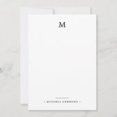 Abstraktes Baummonogramm der modernen geometrische Mitteilungskarte (Vorderseite)