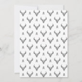 Abstraktes Baummonogramm der modernen geometrische Mitteilungskarte (Rückseite)