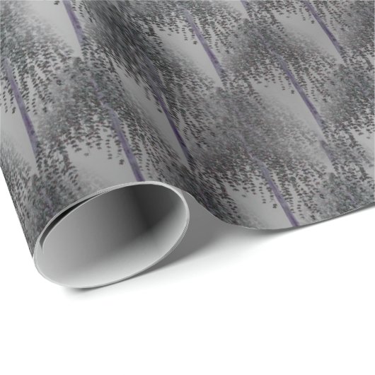 Abstraktes Baummuster Geschenkpapier (Rolleneckpunkt)