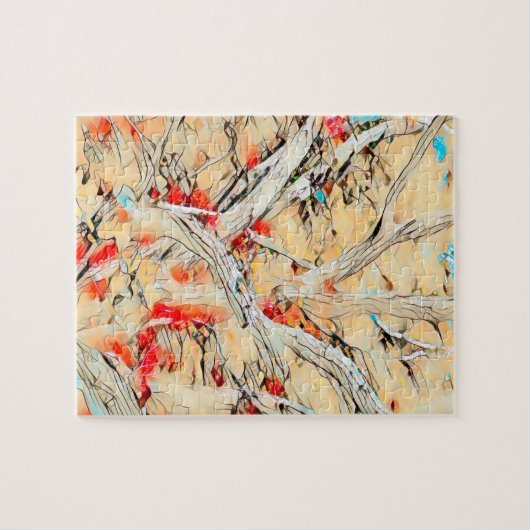 Abstraktes Baumpuzzle Puzzle (Horizontal)