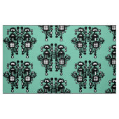 Abstraktes Baumuster - B&W mit hellgrün Stoff (Fat Quarter (45,7 x 55,9 cm))