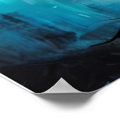 Abstraktes Baumwasser Poster (Ecke)