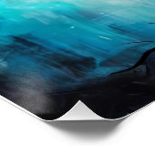Abstraktes Baumwasser Poster (Ecke)