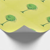 Abstraktes Baumwischpapier Geschenkpapier (Ecke)